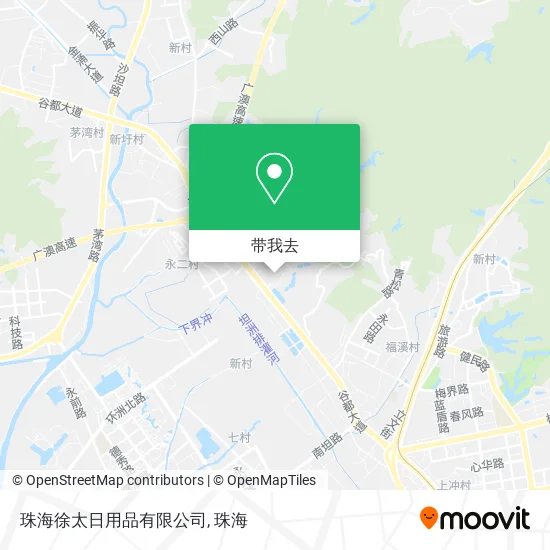 珠海徐太日用品有限公司地图