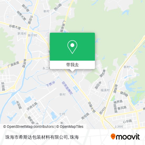 珠海市希斯达包装材料有限公司地图