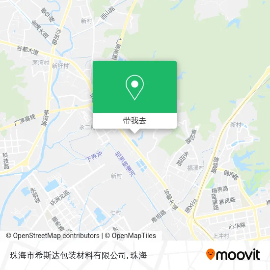 珠海市希斯达包装材料有限公司地图
