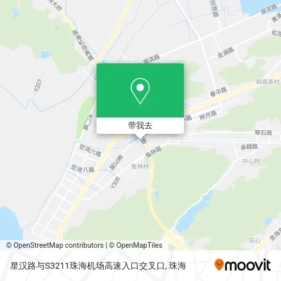 星汉路与S3211珠海机场高速入口交叉口地图