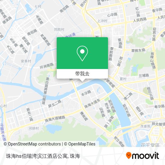珠海hs伯瑞湾滨江酒店公寓地图