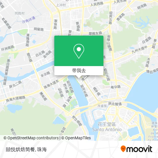 囍悦烘焙简餐地图