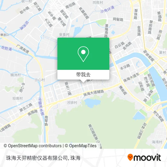 珠海天羿精密仪器有限公司地图
