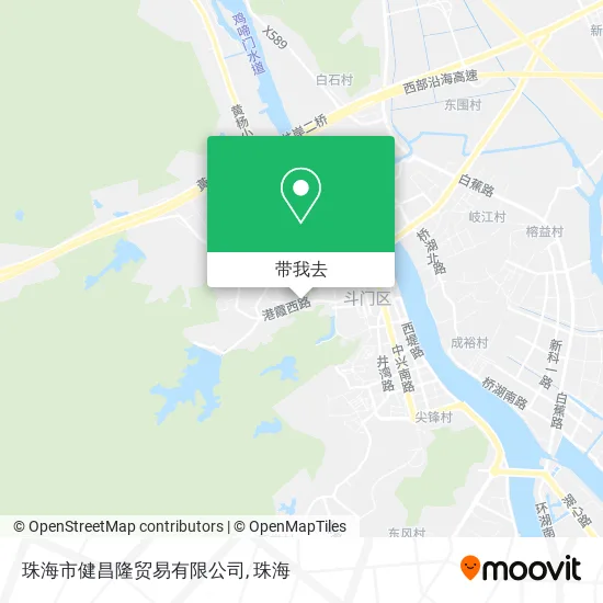 珠海市健昌隆贸易有限公司地图
