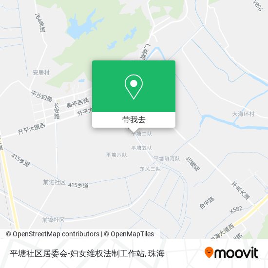 平塘社区居委会-妇女维权法制工作站地图