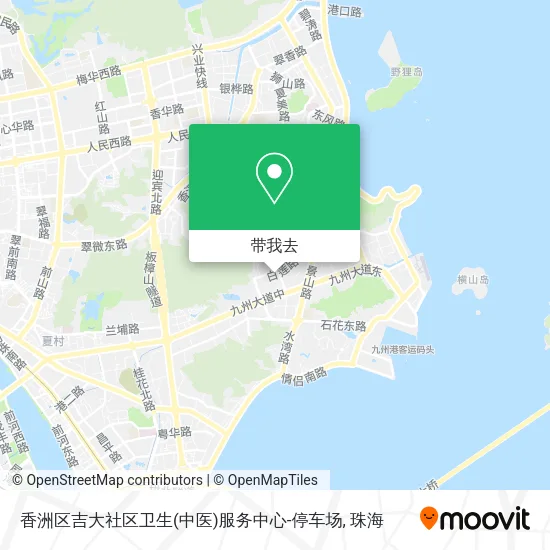 香洲区吉大社区卫生(中医)服务中心-停车场地图