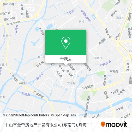中山市金帝房地产开发有限公司(东南门)地图