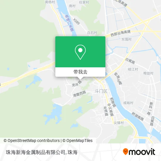 珠海新海金属制品有限公司地图