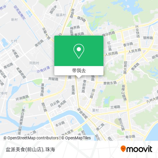 盆派美食(前山店)地图