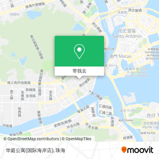 华庭公寓(国际海岸店)地图