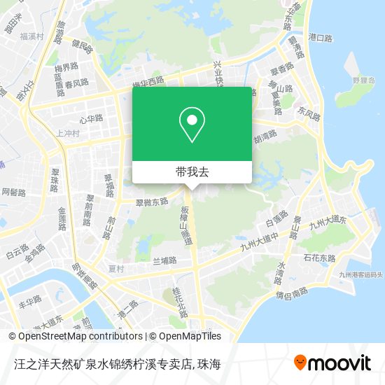 汪之洋天然矿泉水锦绣柠溪专卖店地图