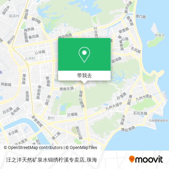 汪之洋天然矿泉水锦绣柠溪专卖店地图