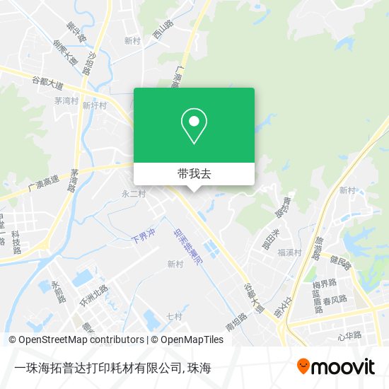 一珠海拓普达打印耗材有限公司地图