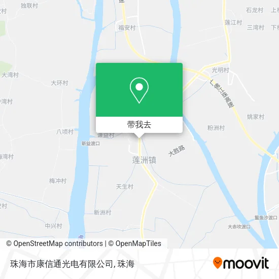 珠海市康信通光电有限公司地图
