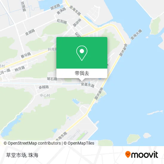 草堂市场地图