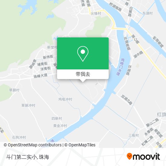 斗门第二实小地图