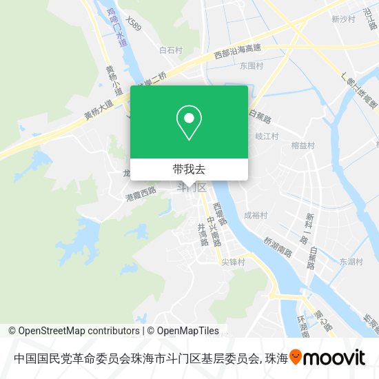 中国国民党革命委员会珠海市斗门区基层委员会地图