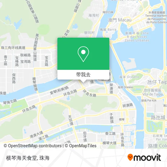 横琴海关食堂地图