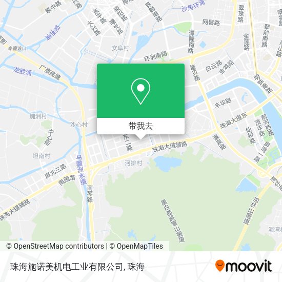 珠海施诺美机电工业有限公司地图