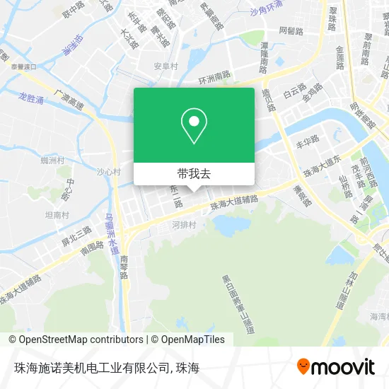 珠海施诺美机电工业有限公司地图