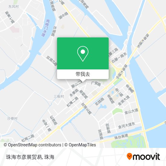 珠海市彦展贸易地图