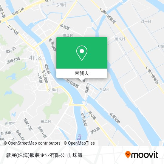 彦展(珠海)服装企业有限公司地图