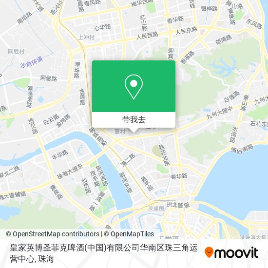 皇家英博圣菲克啤酒(中国)有限公司华南区珠三角运营中心地图