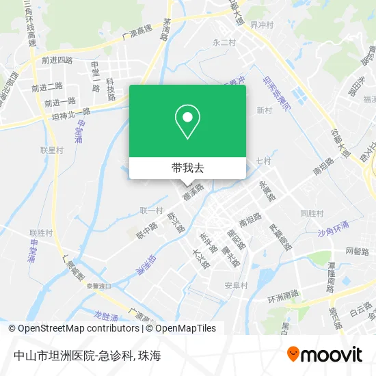 中山市坦洲医院-急诊科地图