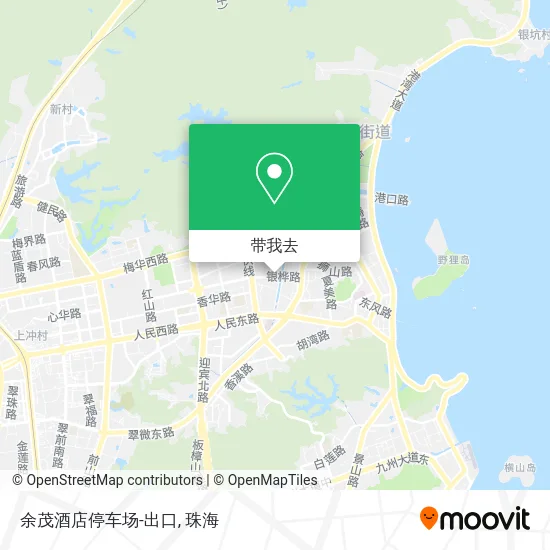余茂酒店停车场-出口地图