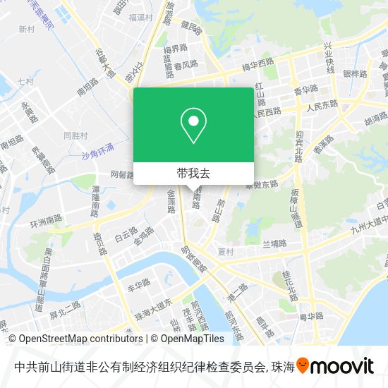中共前山街道非公有制经济组织纪律检查委员会地图