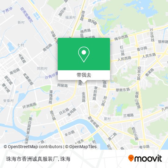 珠海市香洲诚真服装厂地图