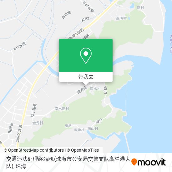 交通违法处理终端机(珠海市公安局交警支队高栏港大队)地图