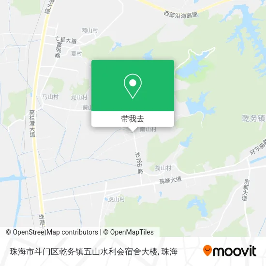 珠海市斗门区乾务镇五山水利会宿舍大楼地图