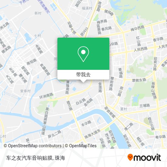 车之友汽车音响贴膜地图