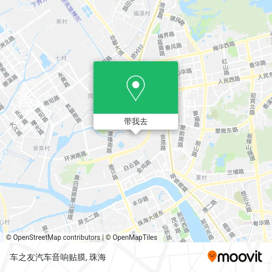 车之友汽车音响贴膜地图