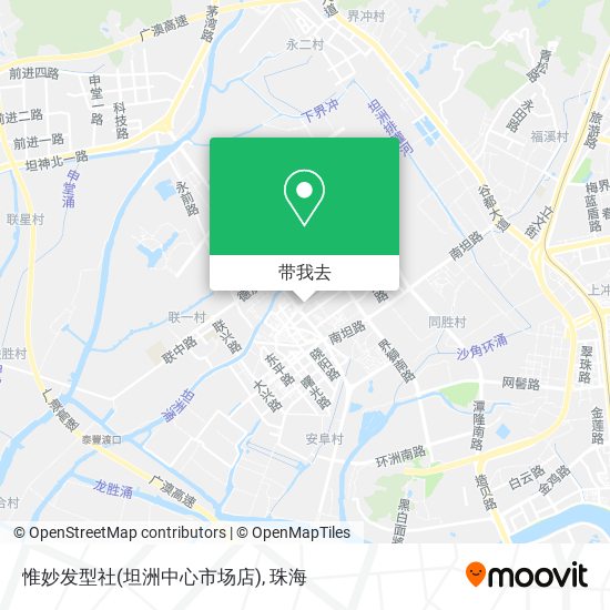 惟妙发型社(坦洲中心市场店)地图