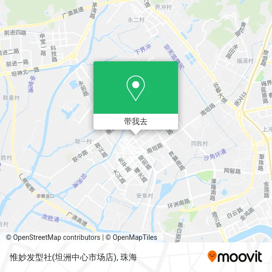 惟妙发型社(坦洲中心市场店)地图