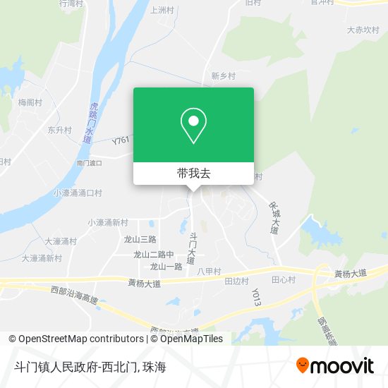 斗门镇人民政府-西北门地图