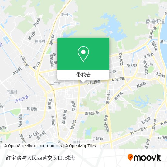 红宝路与人民西路交叉口地图