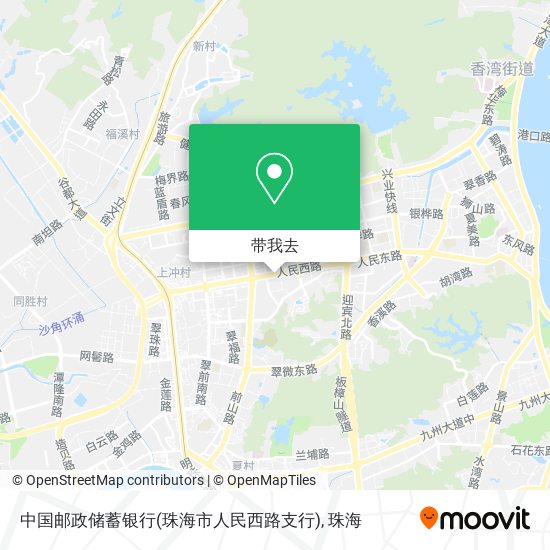 中国邮政储蓄银行(珠海市人民西路支行)地图