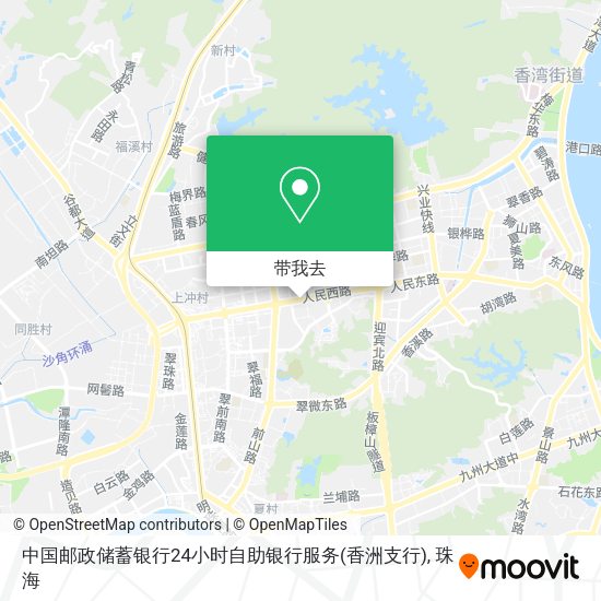 中国邮政储蓄银行24小时自助银行服务(香洲支行)地图