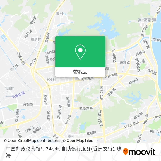 中国邮政储蓄银行24小时自助银行服务(香洲支行)地图