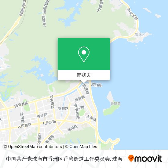中国共产党珠海市香洲区香湾街道工作委员会地图