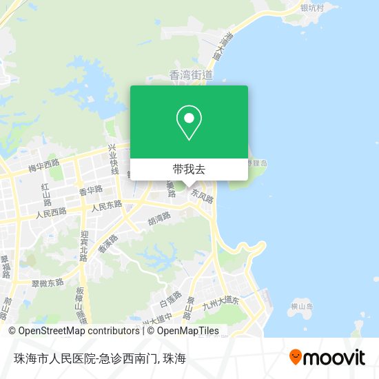 珠海市人民医院-急诊西南门地图
