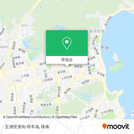 五洲世派街-停车场地图