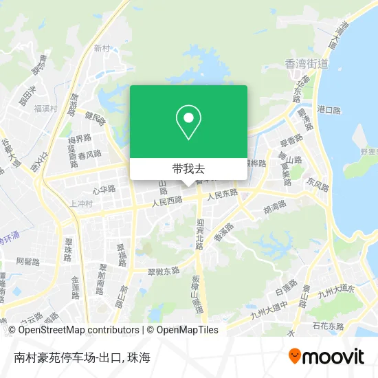 南村豪苑停车场-出口地图