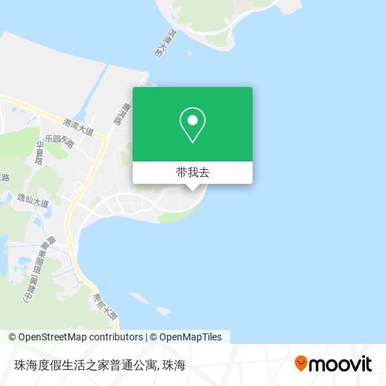 珠海度假生活之家普通公寓地图