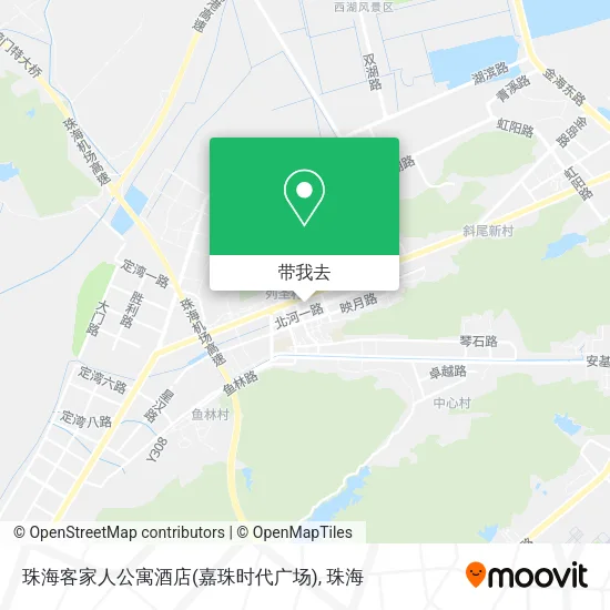 珠海客家人公寓酒店(嘉珠时代广场)地图