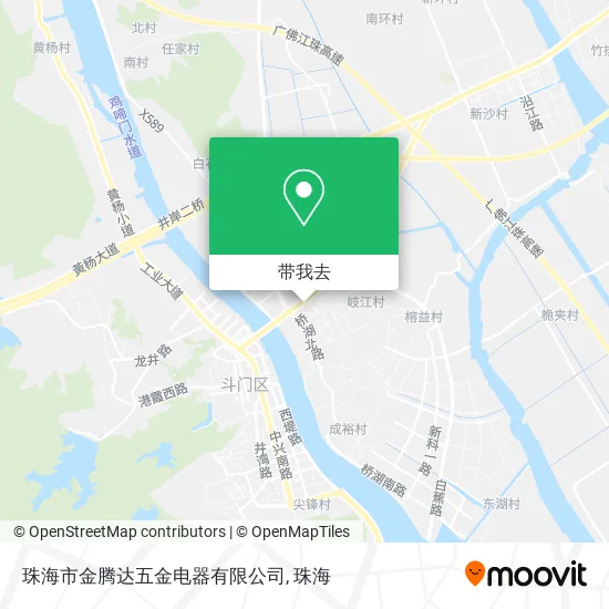 珠海市金腾达五金电器有限公司地图