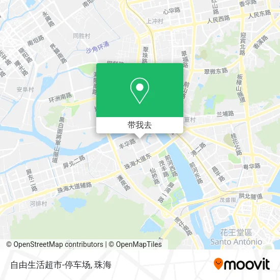 自由生活超市-停车场地图